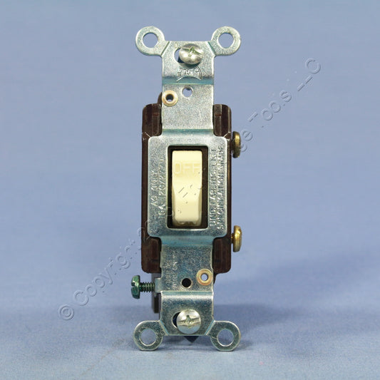 Eagle Almond COMMERCIAL Grade Single Pole Toggle Light Switch 15A Bulk CS115A