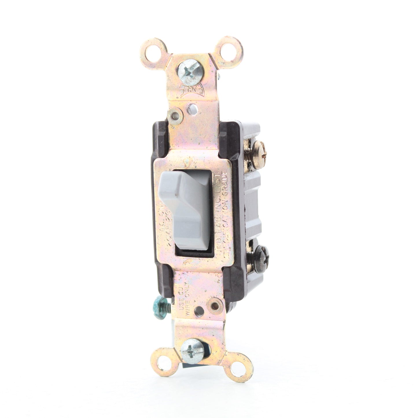 Eagle CS320GY Gray 20A 3-Way Commercial Grade Toggle Light Switch Bulk 120/277V