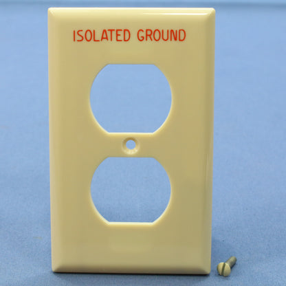 Eagle IG5131V Ivory 1-Gang 1.406in. Outlet Unbreakable Nylon Wallplate Cover