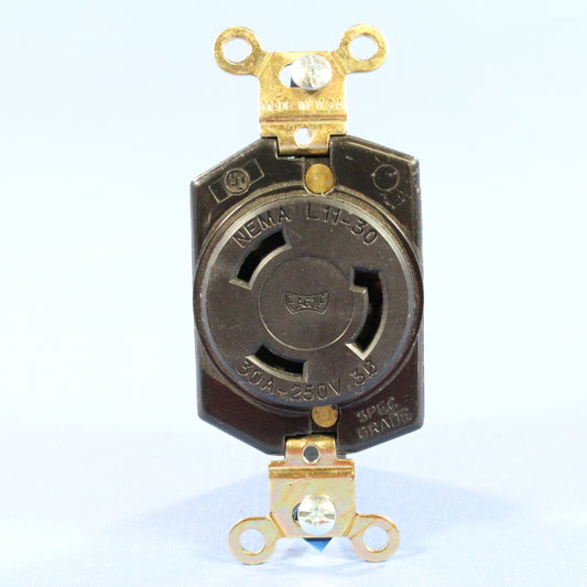 Eagle L1130R Twist Turn Locking 30A Receptacle Outlet Bulk NEMA L11-30R 250V 3�