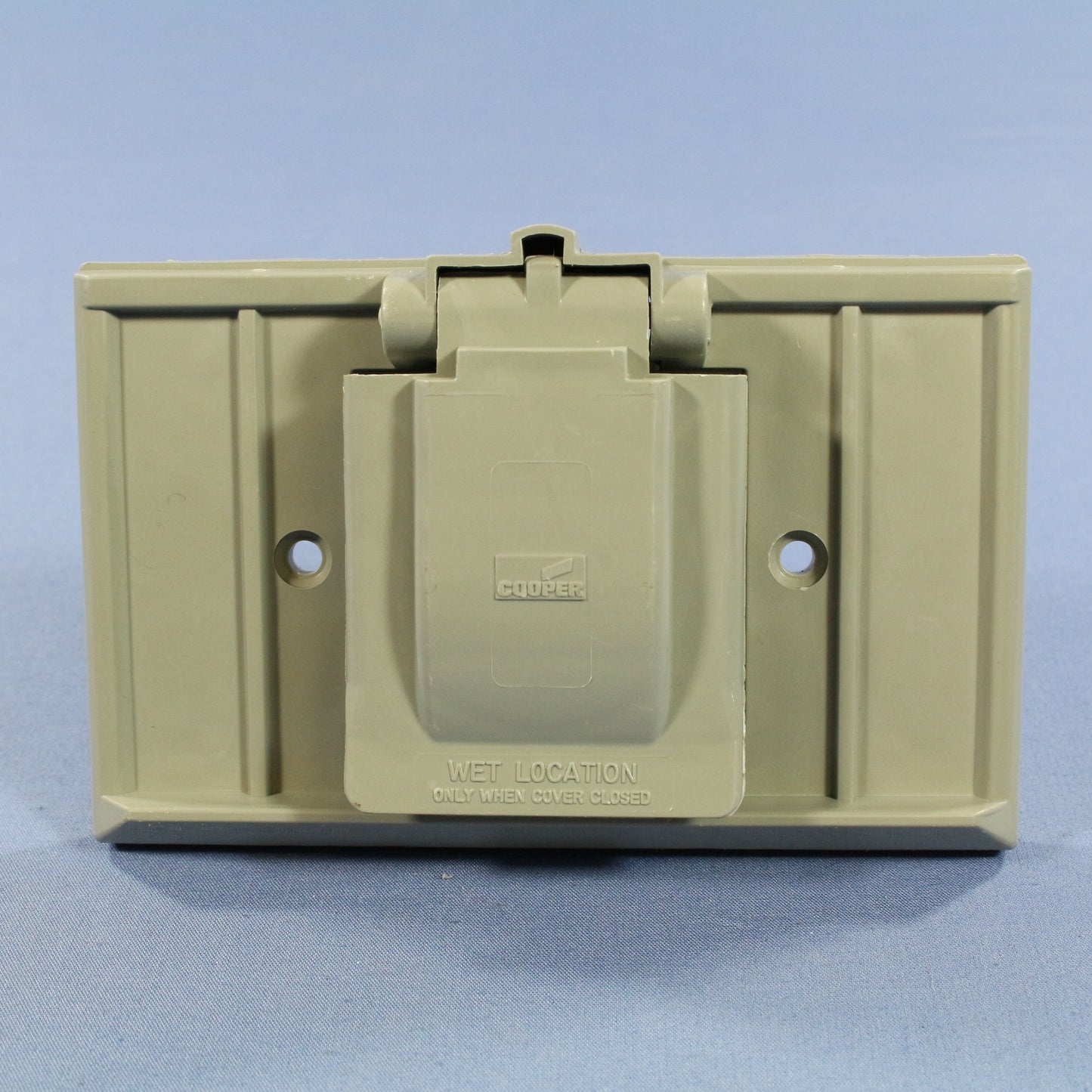 Eagle Horizontal Weather Resistant 1.41" Single Receptacle Outlet Cover Plate
