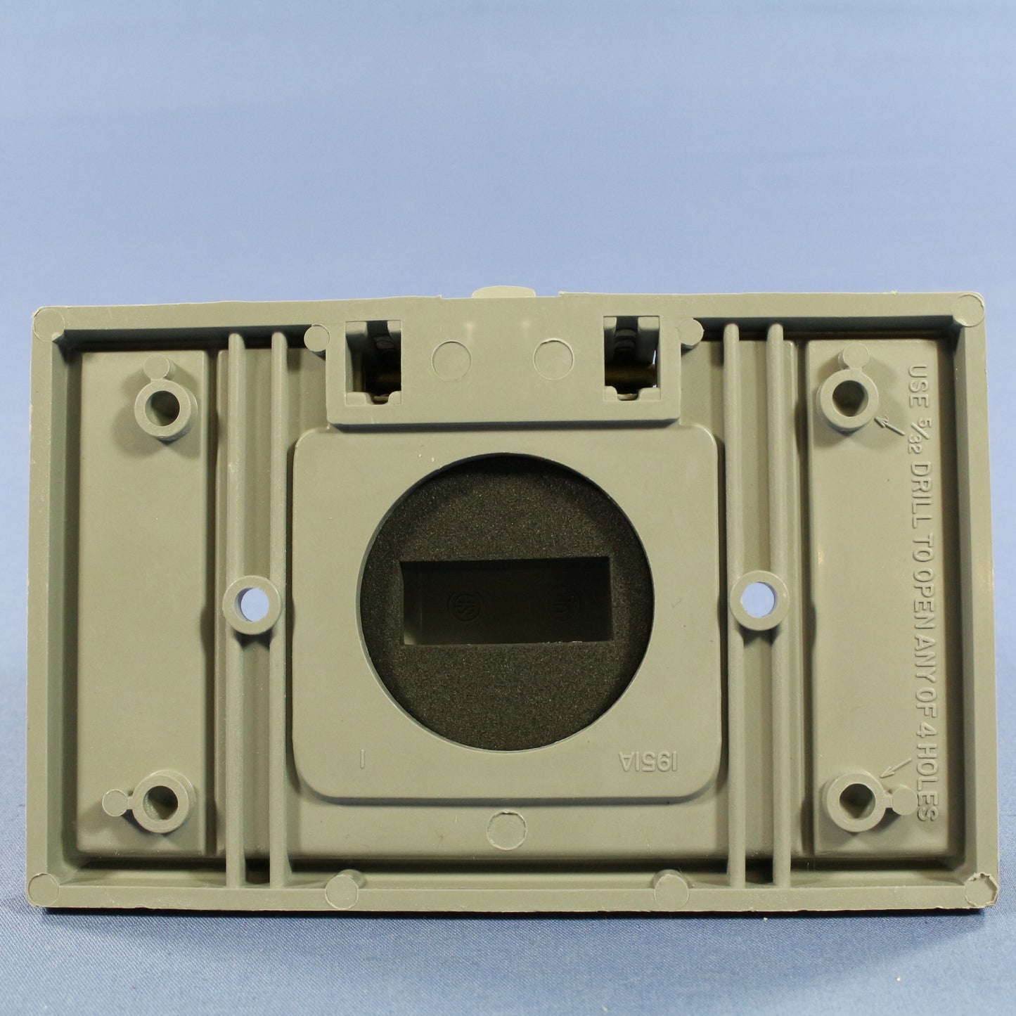 Eagle Horizontal Weather Resistant 1.41" Single Receptacle Outlet Cover Plate