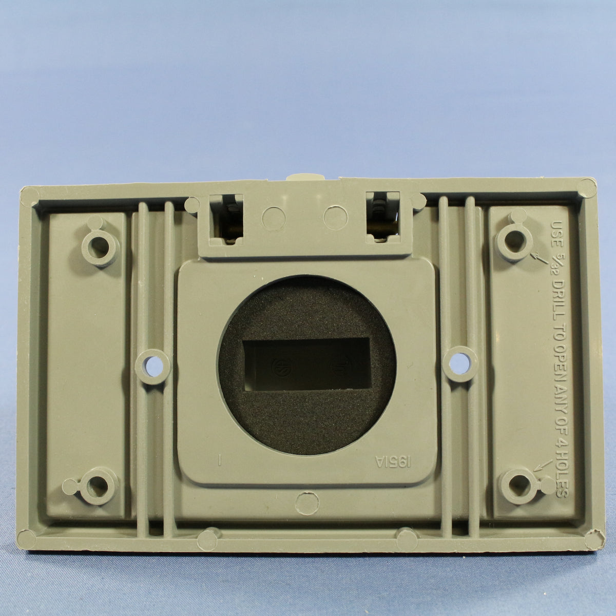 Eagle Horizontal Weather Resistant 1.41" Single Receptacle Outlet Cover Plate