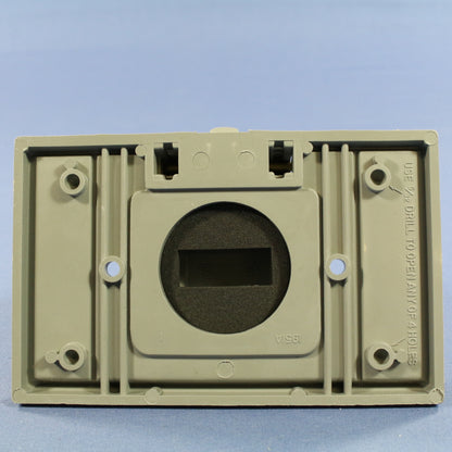 Eagle Horizontal Weather Resistant 1.41" Single Receptacle Outlet Cover Plate