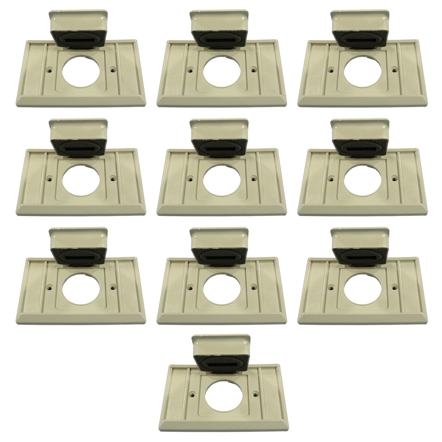 10 Eagle Horizontal Weather Resistant Single Receptacle Outlet 1.41" Cover Plate