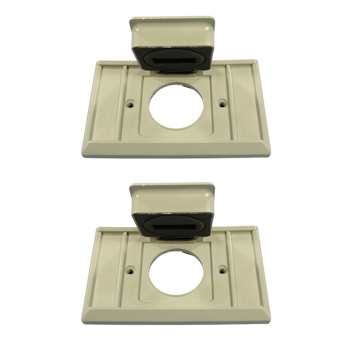 2 Eagle Horizontal Weather Resistant 1.41" Single Receptacle Outlet Covers Plate