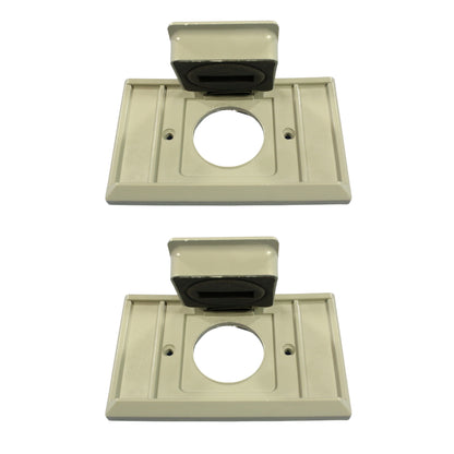 2 Eagle Horizontal Weather Resistant 1.41" Single Receptacle Outlet Covers Plate