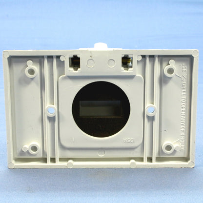 Eagle White Horizontal 1.41" Weather Resistant Single Receptacle Cover 20-Pack