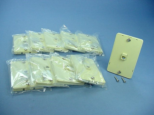 10 Eagle Ivory Modular Wall Mount Phone Jack 630A Telephone Outlets TWD3521V