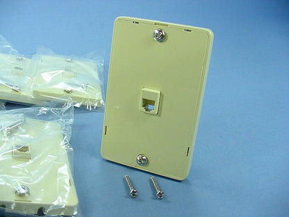 10 Eagle Ivory Modular Wall Mount Phone Jack 630A Telephone Outlets TWD3521V