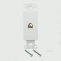 Eagle TWD3560W White 1-Gang Decorator Telephone Modular Jack Adapter Insert