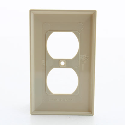 Eastman 62028 Ivory 1-Gang Duplex Outlet Thermoplastic Nylon Wallplate 25-Pack