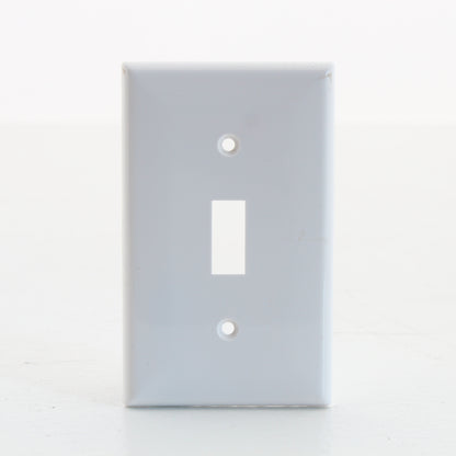 25 Pack Eastman White 1-Gang Toggle Switch Thermoplastic Nylon Wallplate Covers