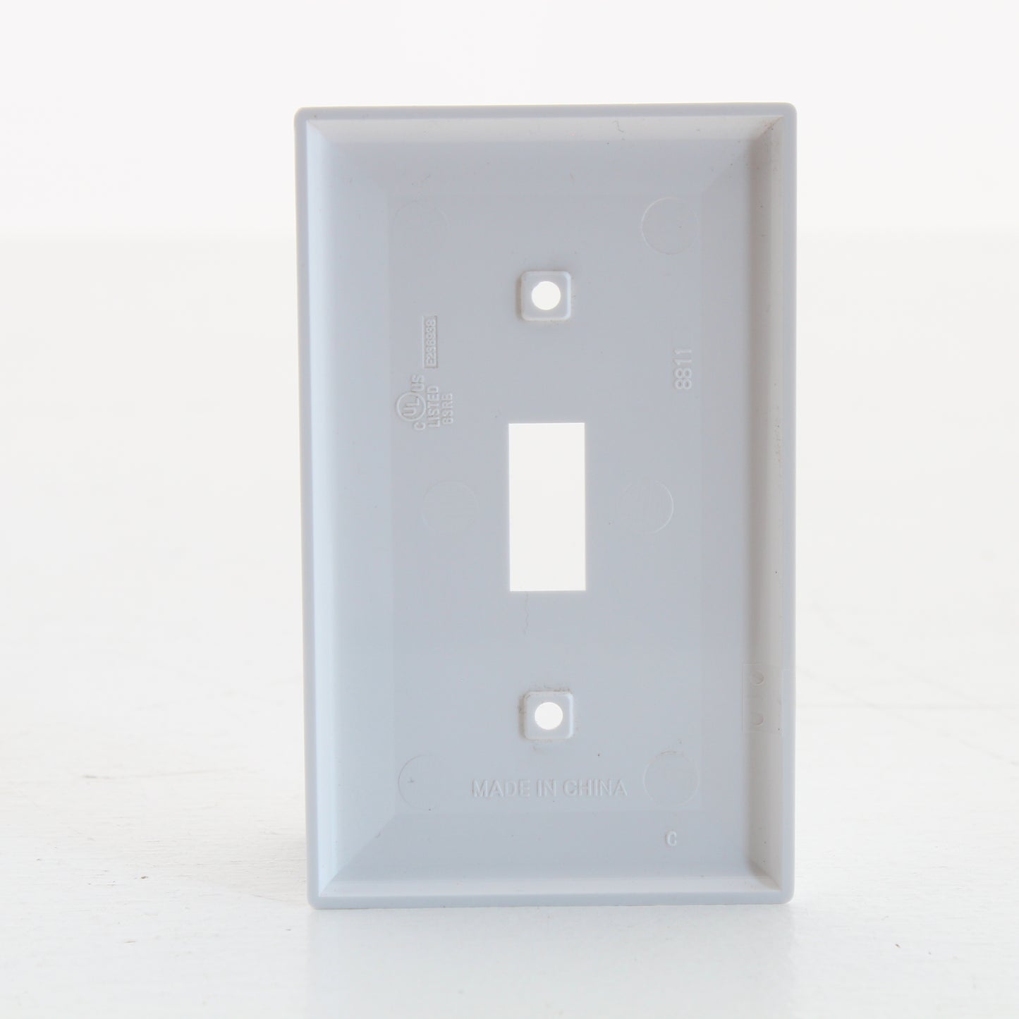 25 Pack Eastman White 1-Gang Toggle Switch Thermoplastic Nylon Wallplate Covers