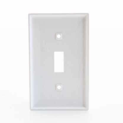25 Pack Eastman White 1-Gang Toggle Switch Thermoplastic Nylon Wallplate Covers