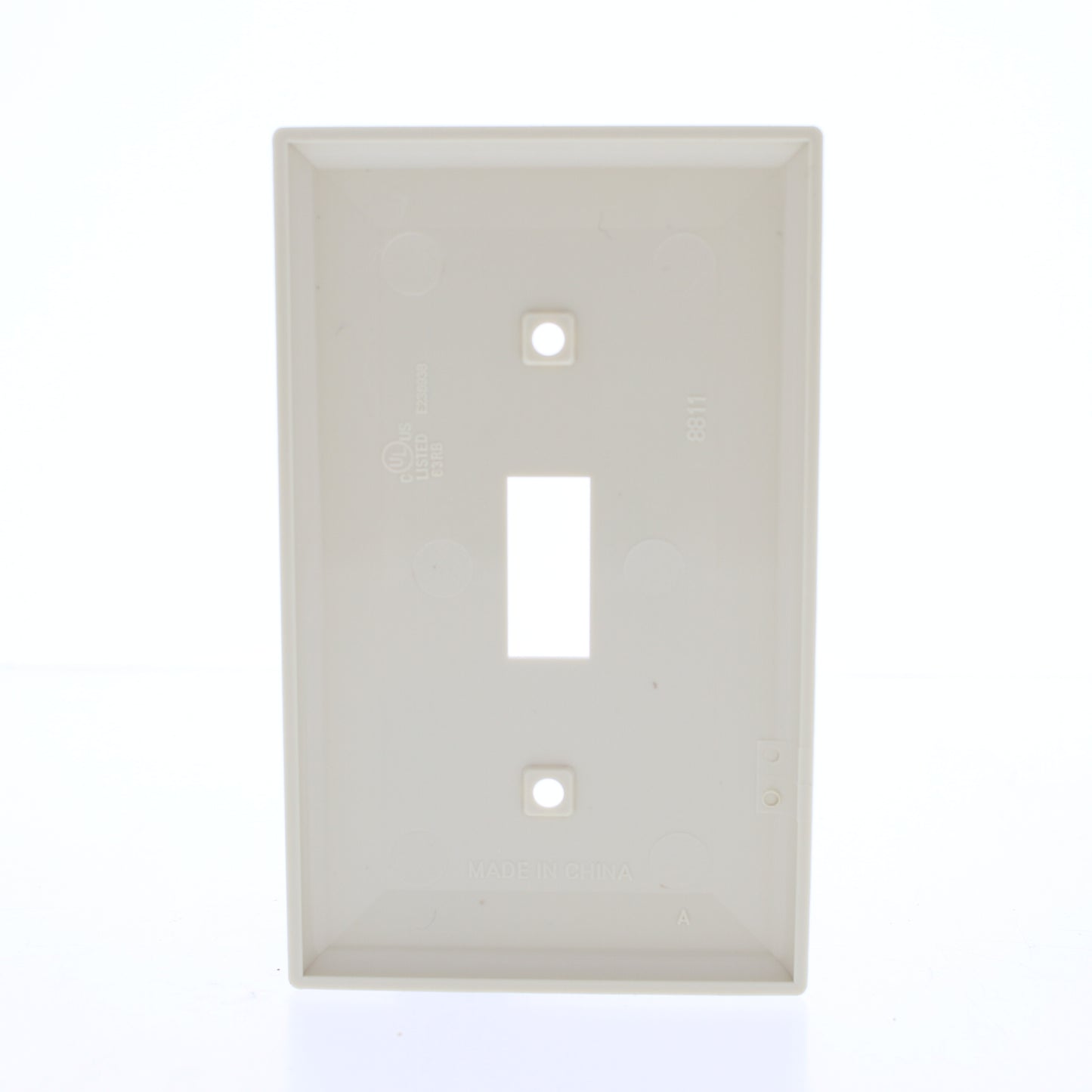 25 Pack Eastman Ivory 1-Gang Toggle Switch Thermoplastic Nylon Wallplate Covers