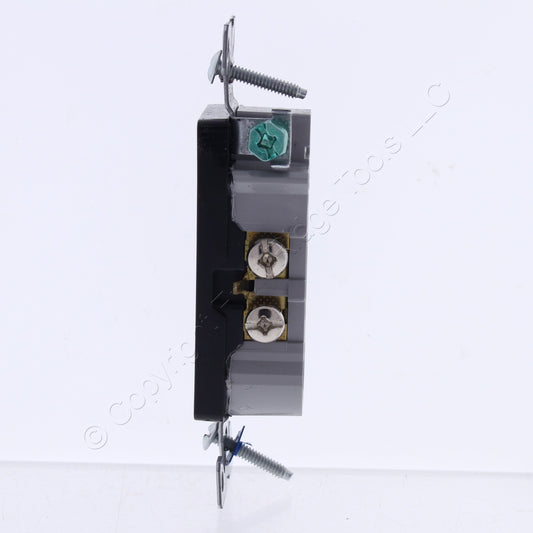 Eaton 1107-9V Black Residential Decorator Outlet 5-15R 15A 125V Bulk Receptacle