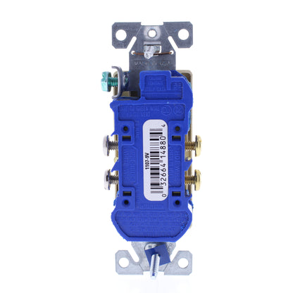 Eaton Ivory Decorator Outlet Duplex Receptacle NEMA 5-15R 15A 125V Bulk 1107-9V