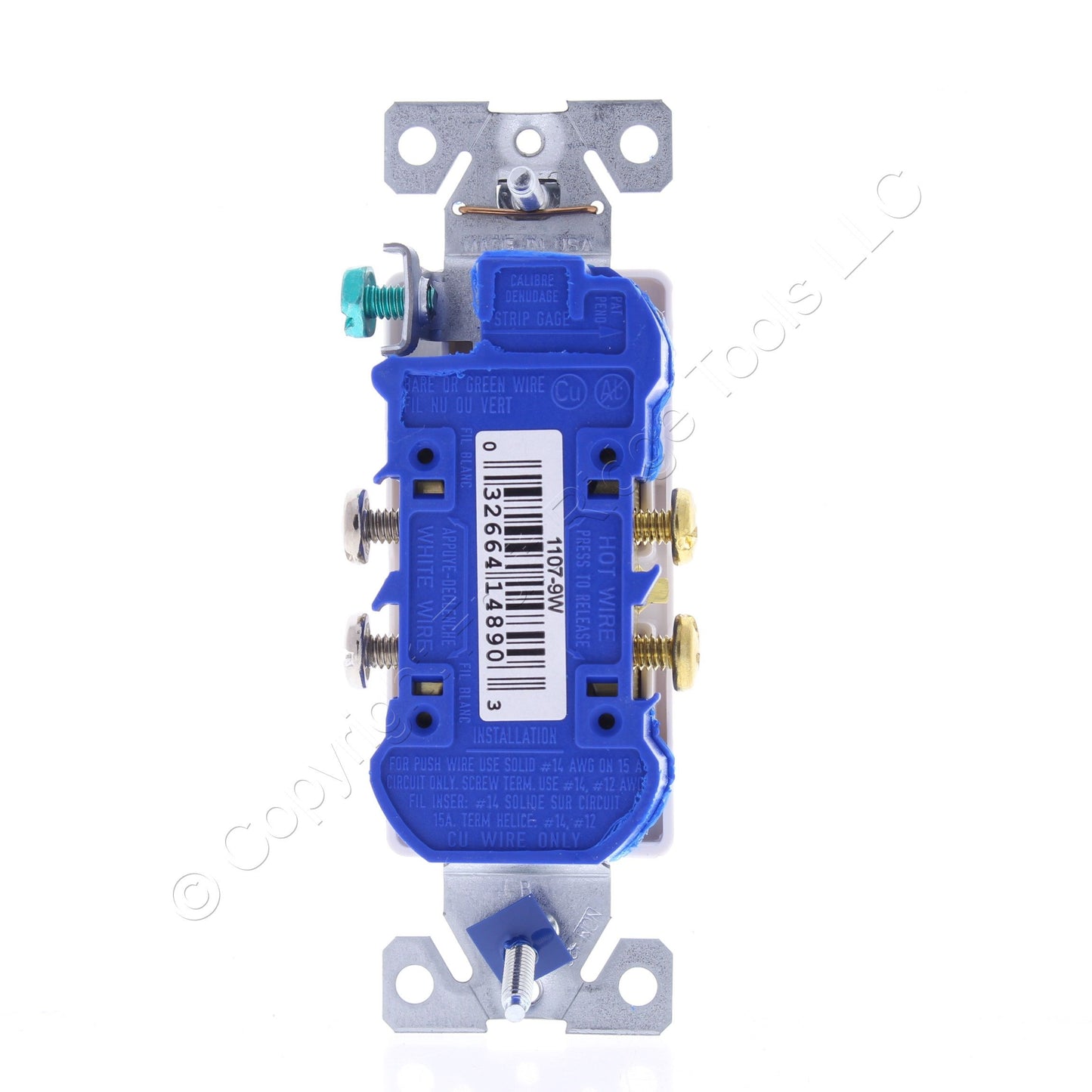 10 Eaton White Decorator Outlet Duplex Receptacles NEMA 5-15R 15A 125V 1107-9W