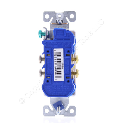 10 Eaton White Decorator Outlet Duplex Receptacles NEMA 5-15R 15A 125V 1107-9W