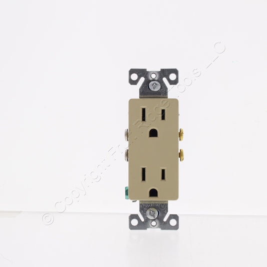 Eaton Ivory Decorator Duplex Receptacle Outlet NEMA 5-15R 15A 125V 1107V