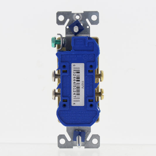 Eaton 1107V Ivory 15A Decorator Receptacle Duplex Outlet NEMA 5-15R 125V Bulk