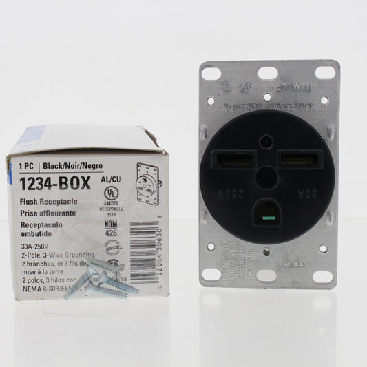 Eaton 1234 Receptacle 30A Outlet Oven Welder Kiln Air Conditioner 6-30R 250V