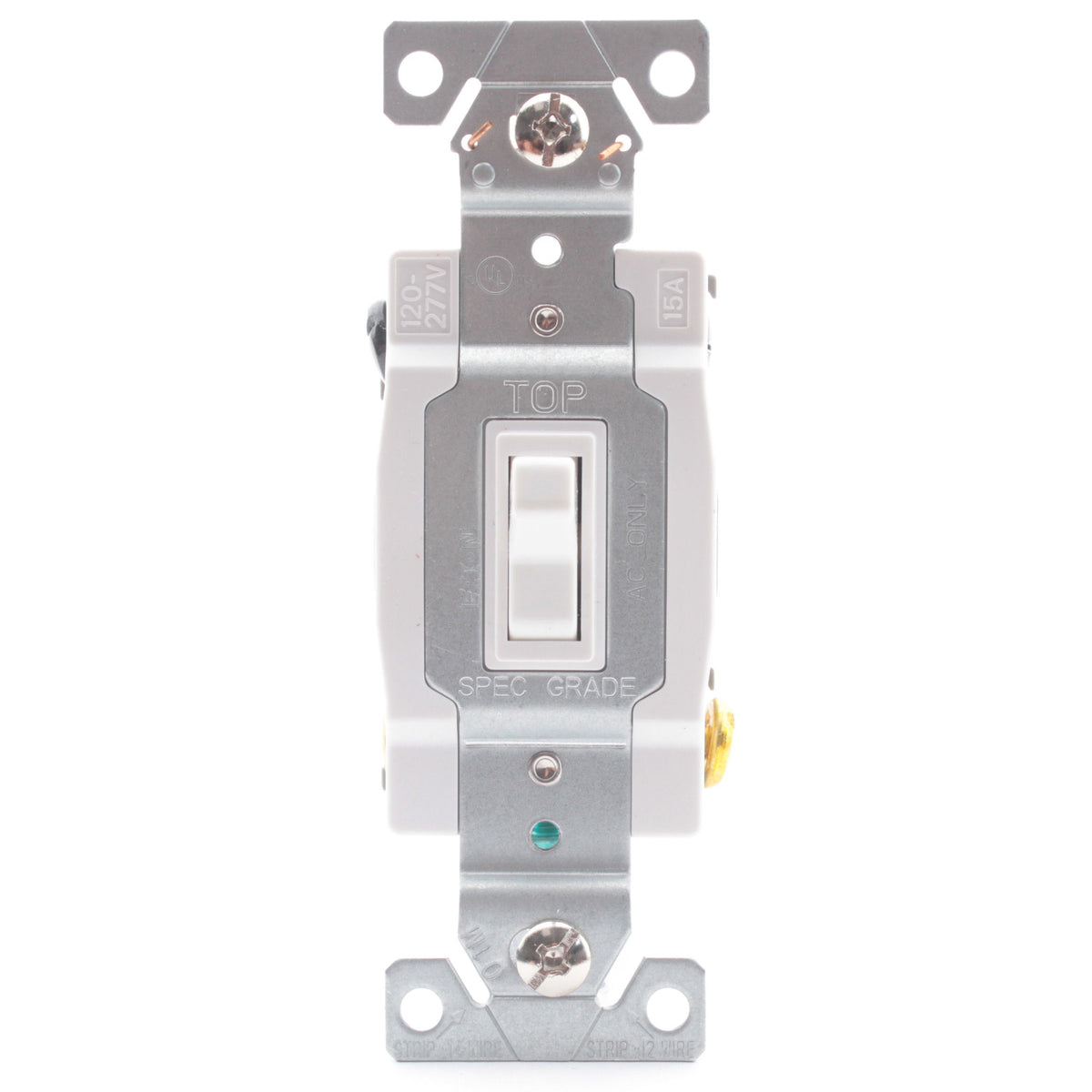 Eaton 1242-7W White 4-Way Toggle Wall Light Switch 15A 120/277V Commercial