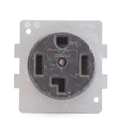 Eaton 1257-BU3 Receptacle Dryer Oven Stove Outlet Shortstrap 14-30R 30A 125/250V