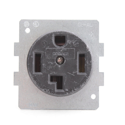 Eaton 1257-BU3 Receptacle Dryer Oven Stove Outlet Shortstrap 14-30R 30A 125/250V