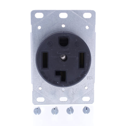Eaton Receptacle Dryer Oven Range Stove Outlet NEMA 14-30R 30A 125/250V 1257