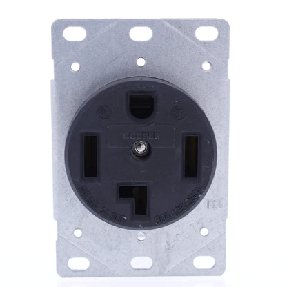 Eaton Receptacle Dryer Oven Range Stove Outlet NEMA 14-30R 30A 125/250V 1257