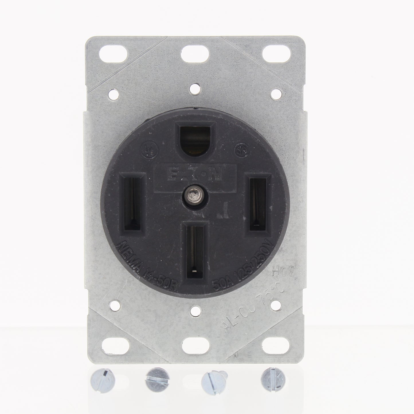 Eaton Flush Range Receptacle Oven Stove Outlet 50A 125/250V 14-50R 1258 Bagged