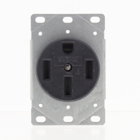 Eaton Flush Range Receptacle Oven Stove Outlet 50A 125/250V 14-50R 1258 Bagged