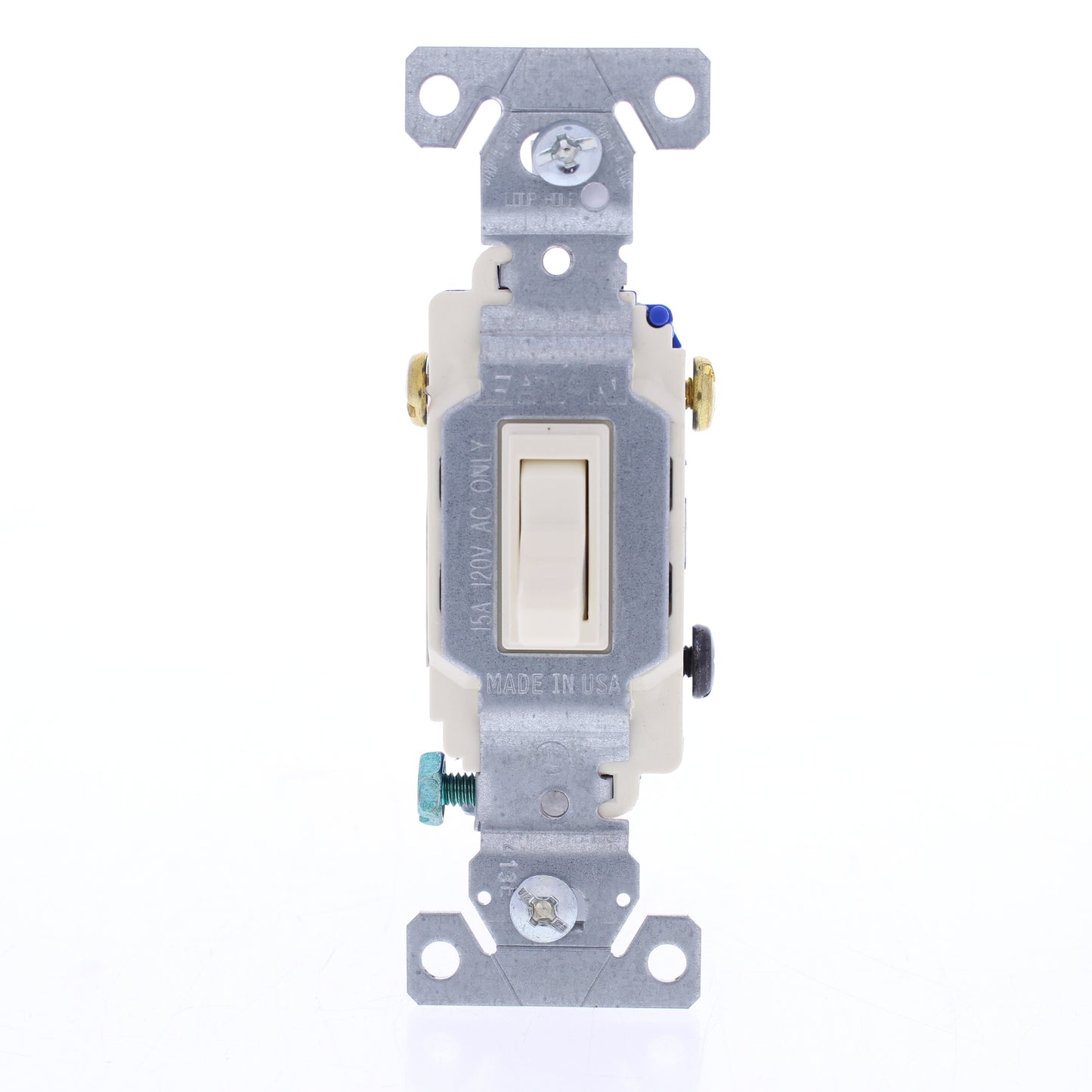 Eaton 1303-7A Almond 3-Way Residential 15A Toggle Light Switches 120V Bulk 10pk