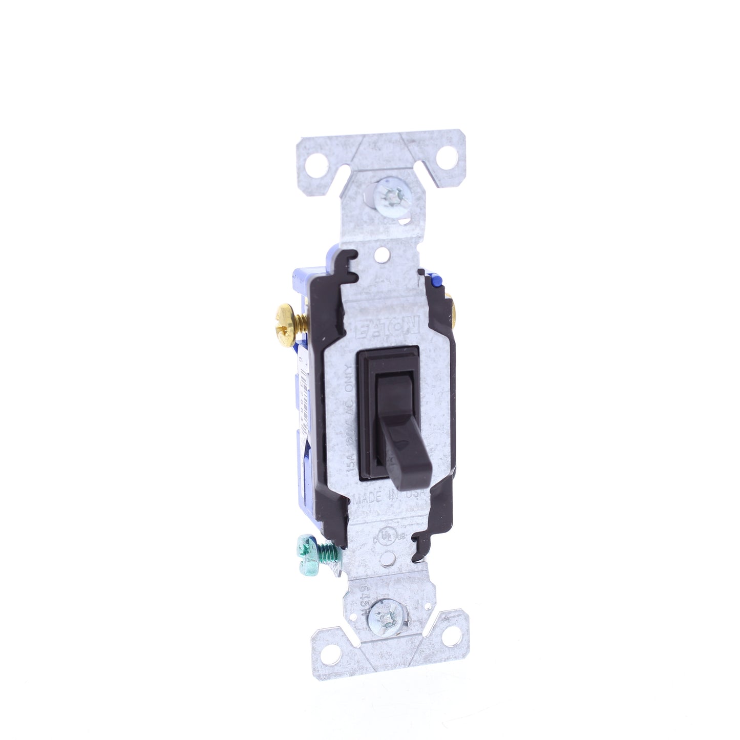Eaton Brown Residential Toggle Light Switch 3-Way 15A 120V Bulk 1303-7B