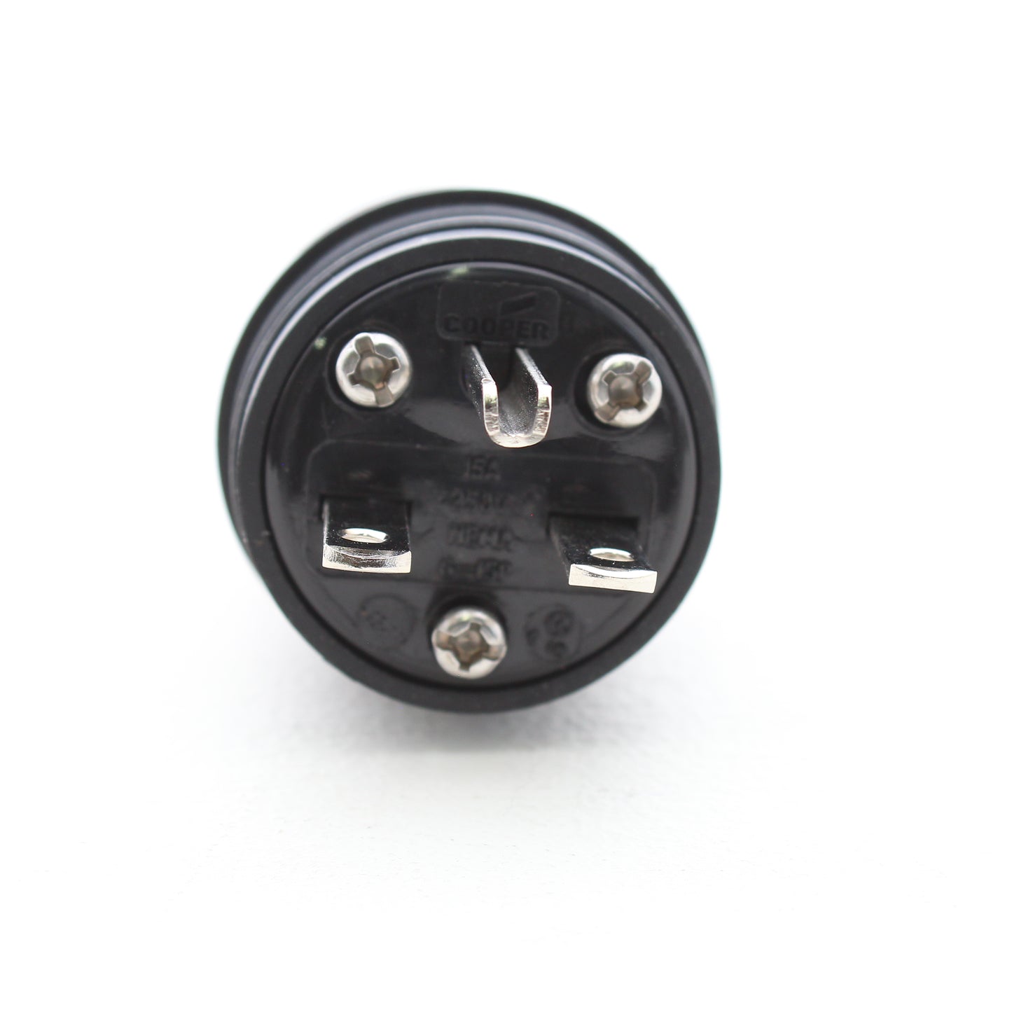 Eaton Black Watertight Straight Blade Plug Hart-Lock 6-15P 15A 250V 14W49BK