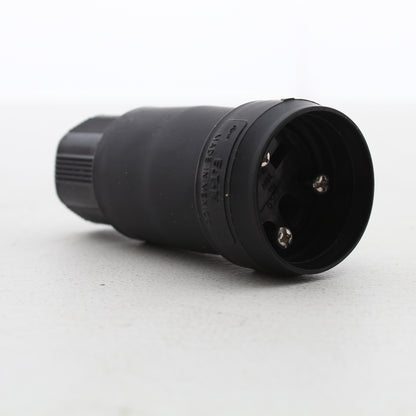 Eaton Watertight Nema 6-15 Black Straight Blade Connector 2P 15A 250V 15W49BK