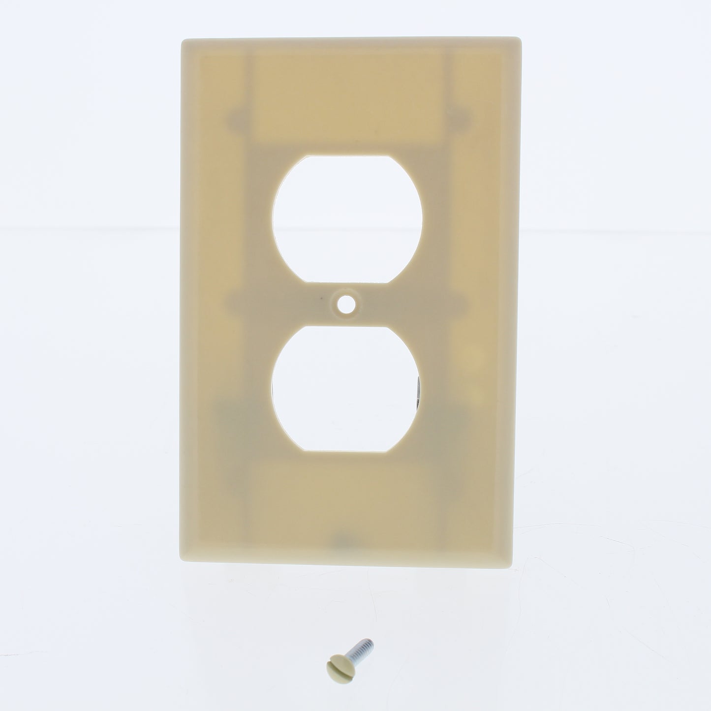 Eaton 2032V Ivory 1-Gang Duplex Outlet Plastic Mid-Size Wallplate Covers 25pcs