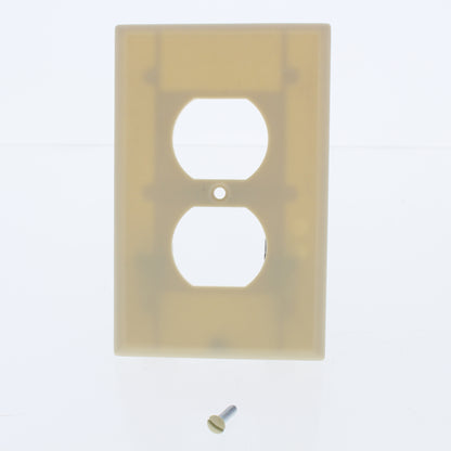 Eaton 2032V Ivory 1-Gang Duplex Outlet Plastic Mid-Size Wallplate Covers 25pcs