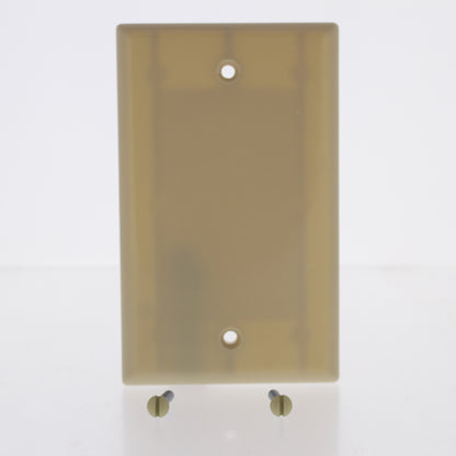 Eaton 2129V Ivory 1-Gang Blank Cover Thermoset Wallplate Box Mount Standard Size