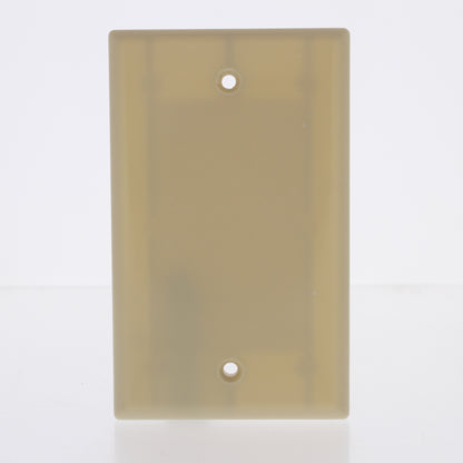 Eaton 2129V Ivory 1-Gang Blank Cover Thermoset Wallplate Box Mount Standard Size