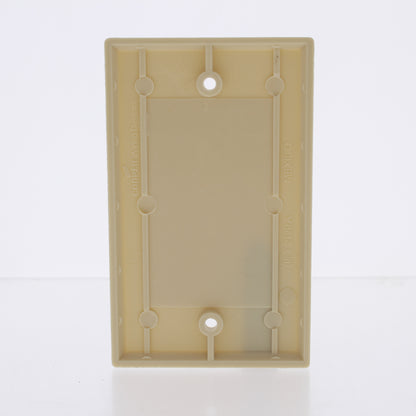 Eaton 2129V Ivory 1-Gang Blank Cover Thermoset Wallplate Box Mount Standard Size