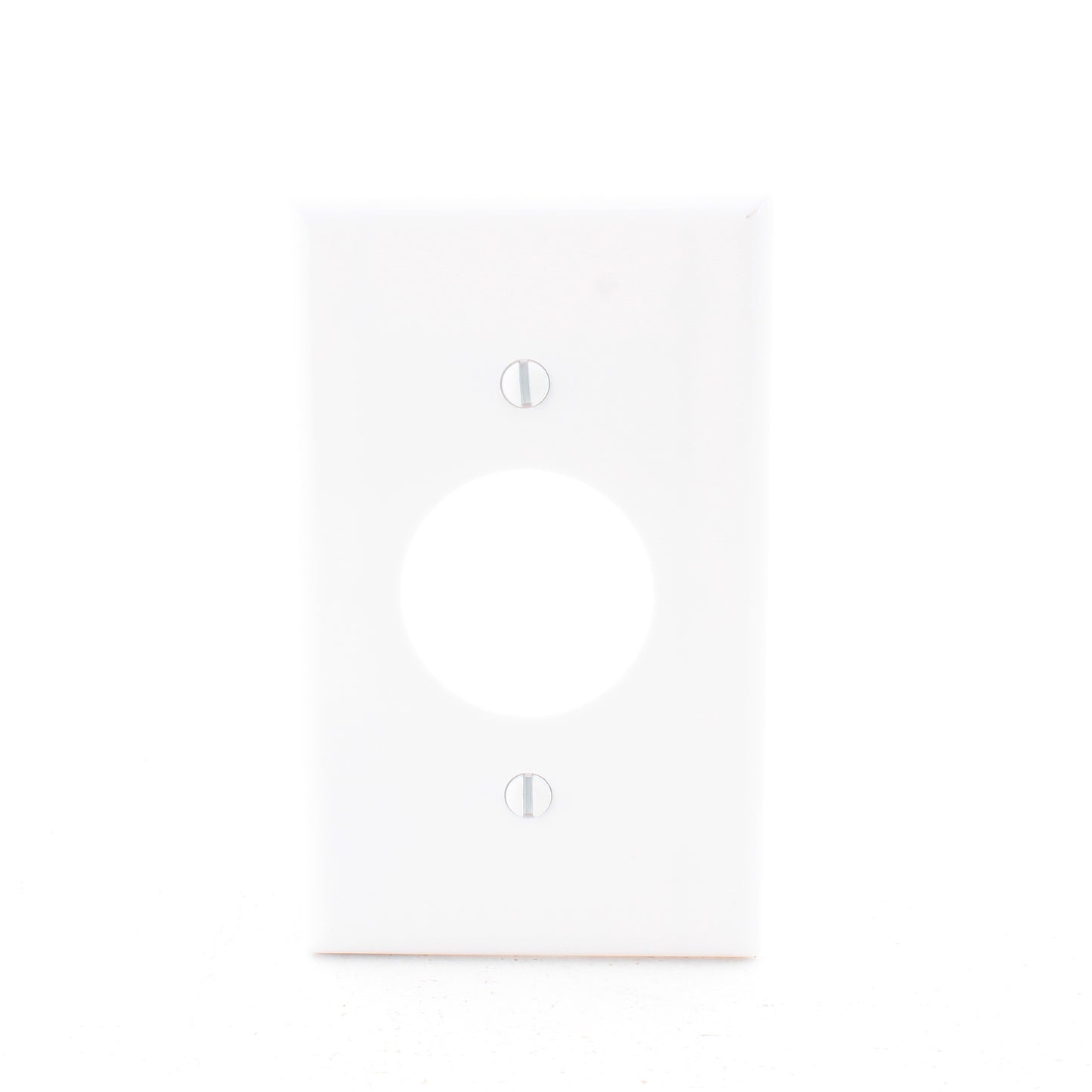 Eaton 2131W White 1-Gang 1.406" Receptacle Single Outlet Thermoset Wallplate