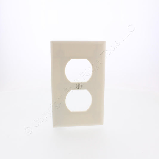 Eaton 2132LA Light Almond 1-Gang 1 - Duplex Plastic Size Wallplate Cover 25pcs