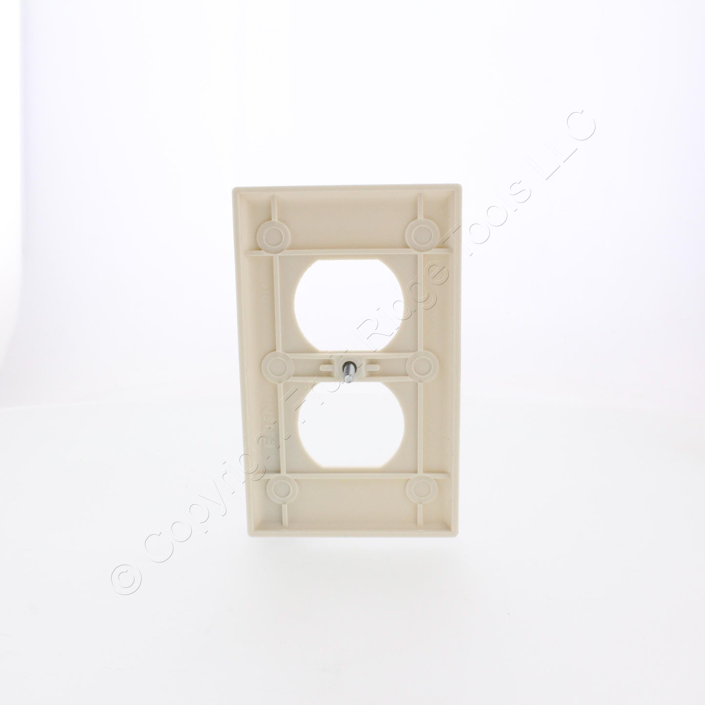Eaton 2132LA Light Almond 1-Gang 1 - Duplex Plastic Size Wallplate Cover 25pcs