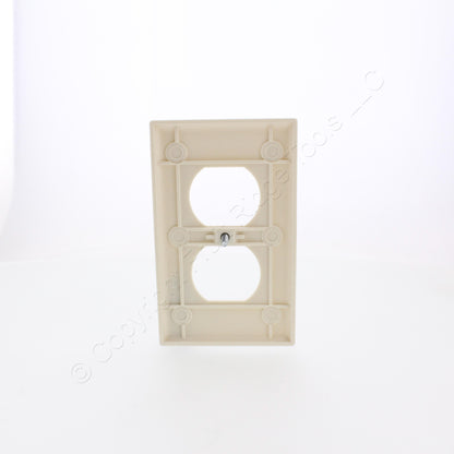 Eaton 2132LA Lt Almond 1-Gang 1 - Duplex Plastic Standard Size Wallplate Cover