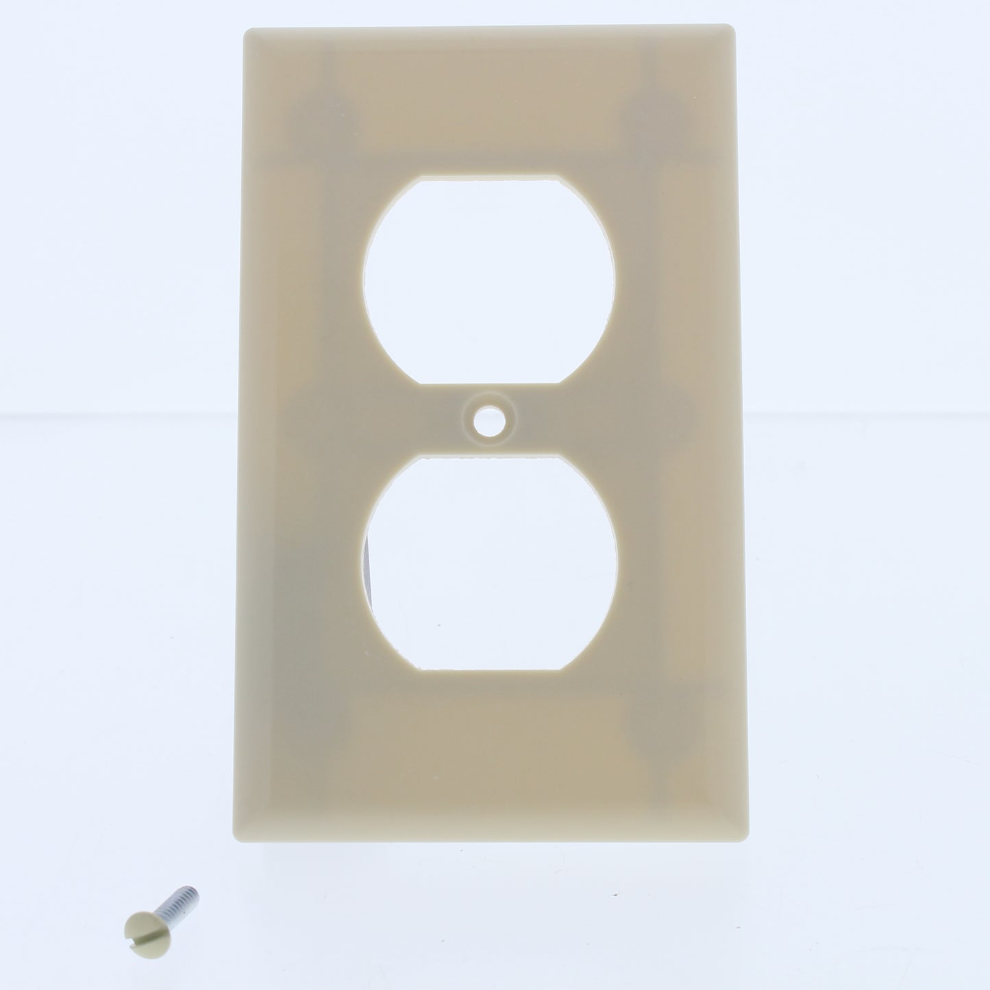 Eaton 2132V Ivory 1-Gang 1 - Duplex Plastic Standard Size Wallplate Cover 10pcs