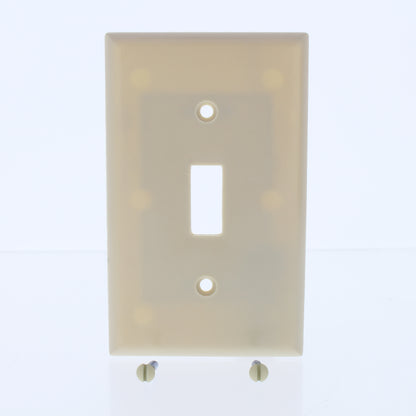 Eaton 2134V Ivory 1-Gang Toggle Switch Plastic Standard Wallplate Covers 25-pack