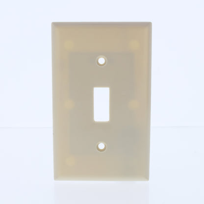 Eaton 2134V Ivory 1-Gang Toggle Switch Plastic Standard Wallplate Covers 25-pack